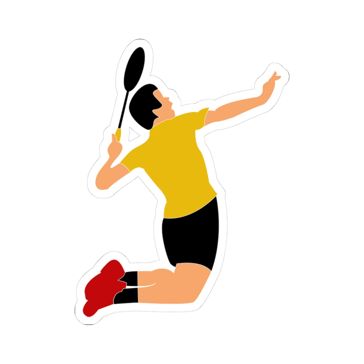 Kiss-Cut Stickers - Badminton