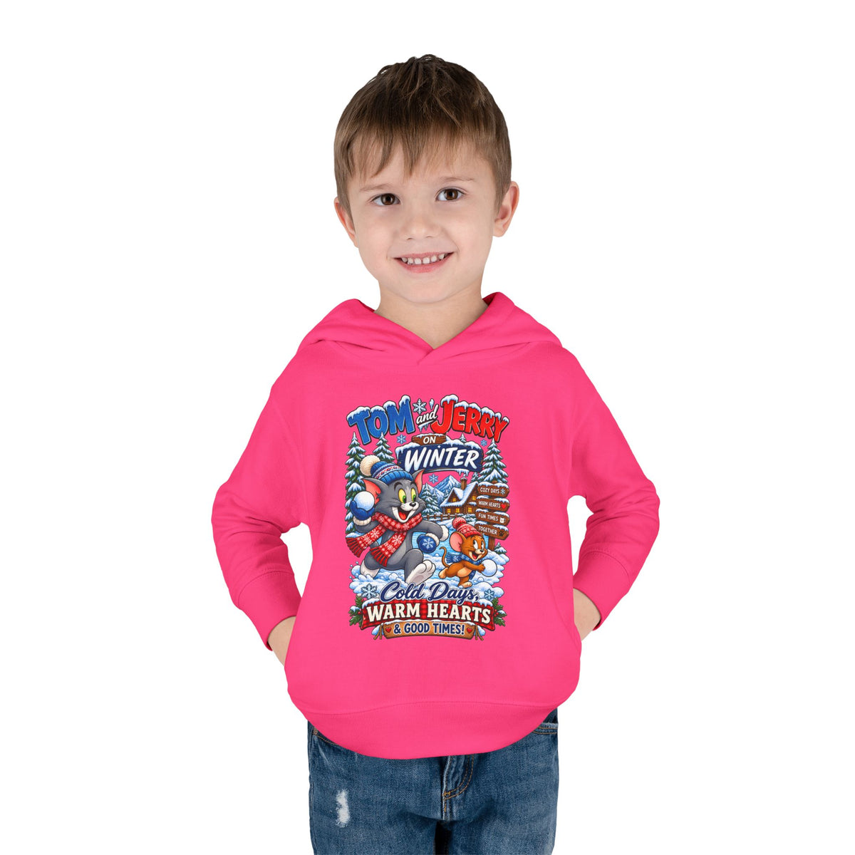 Toddler Hoodie — Tom and Jerry’s Cozy Winter Adventure