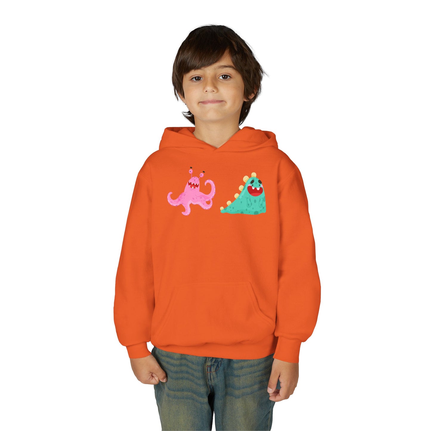 Youth Heavy Blend Hooded Sweatshirt - Joyful monster