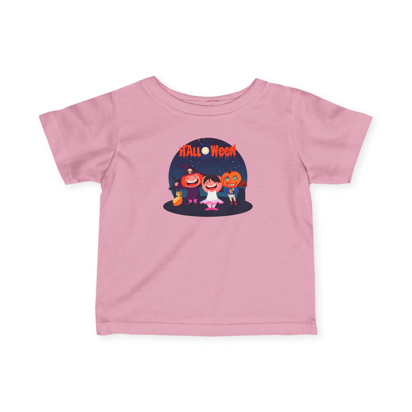Infant Fine Jersey Tee - Super kiddo wearing pumpkin