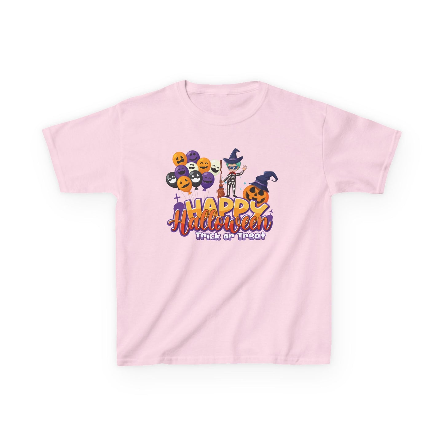 Kids Heavy Cotton™ Tee - Happy halloween trick or treat