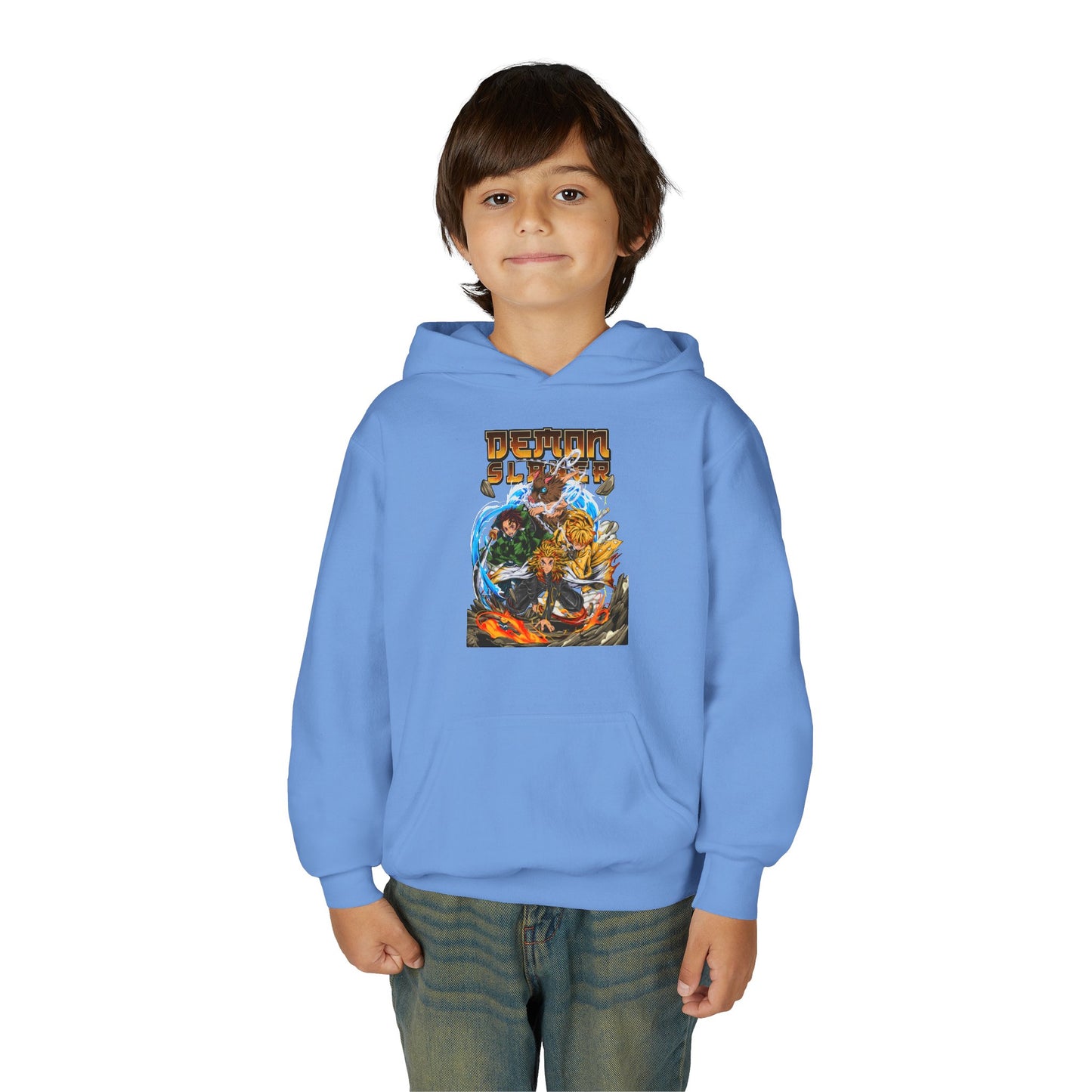 Youth Heavy Blend Hooded Sweatshirt - Demon slayer