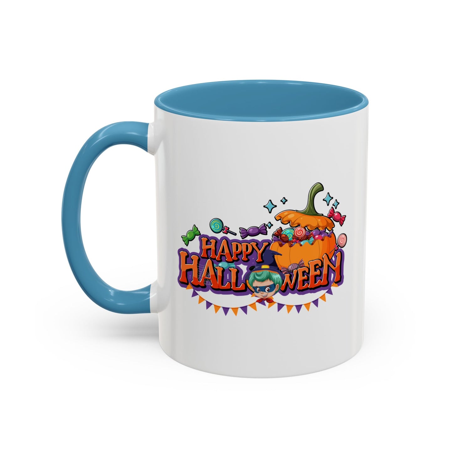 Accent Coffee Mug - Happy halloween banner