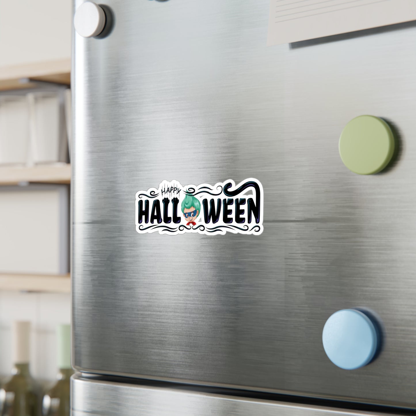 Halloween Kiss-Cut Vinyl Decals – Happy halloween by super kiddo