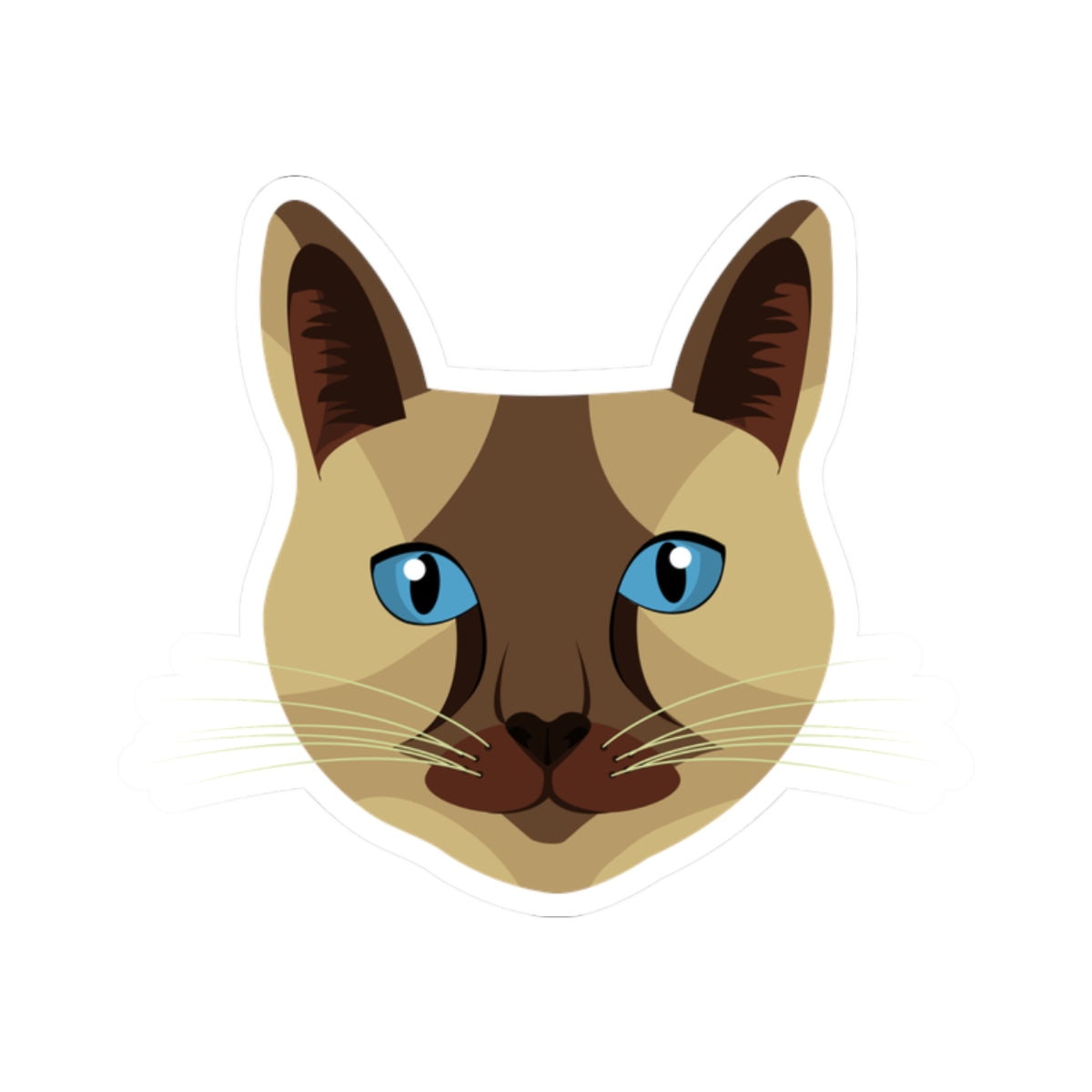 Kiss-Cut Vinyl Decals - Siamese