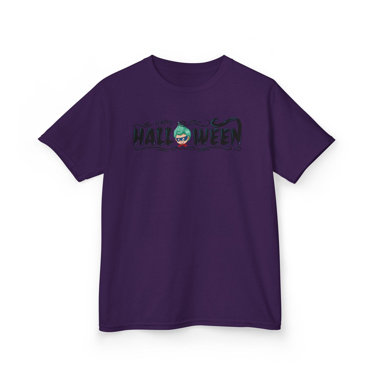 Kids Heavy Cotton™ Tee - Happy halloween by super kiddo