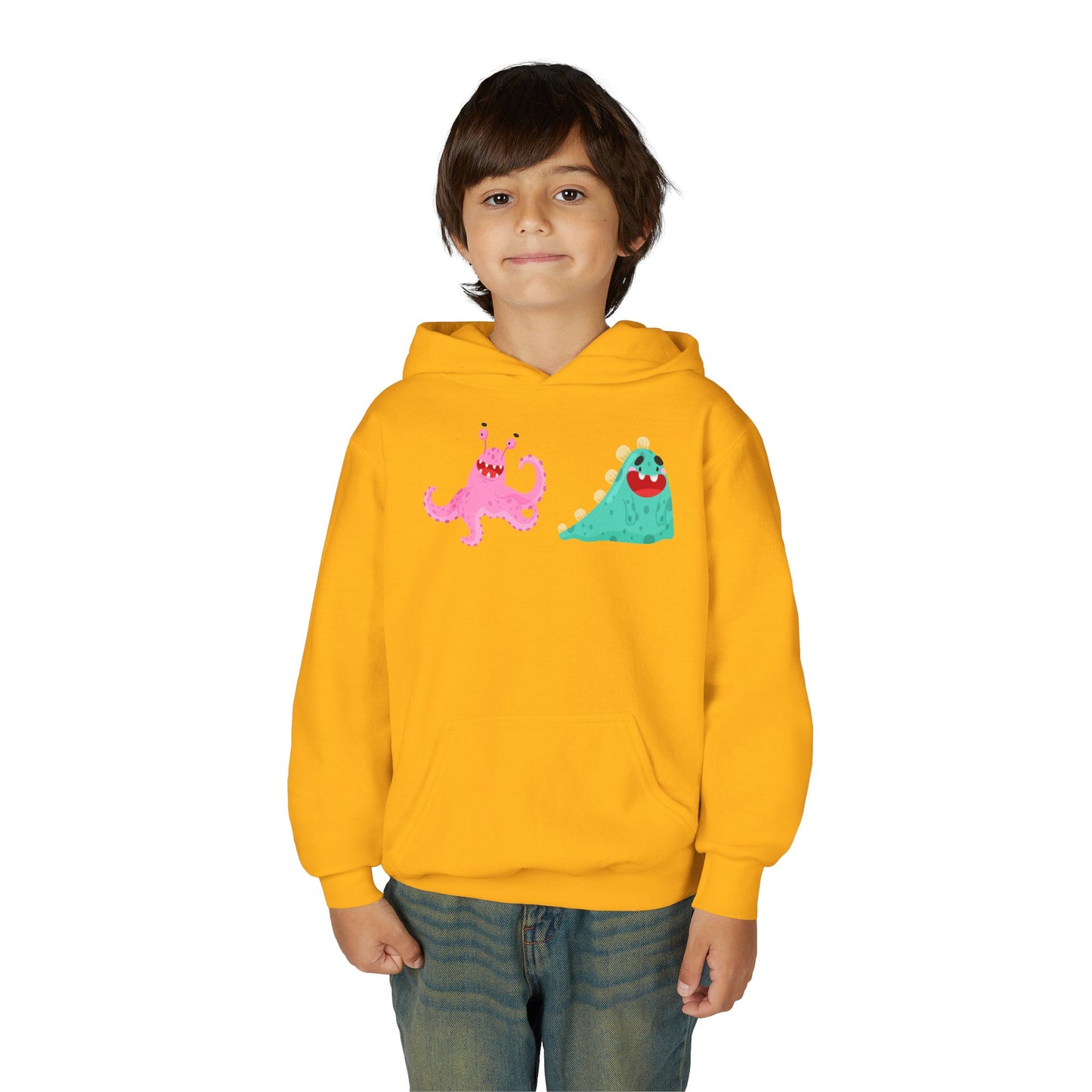 Youth Heavy Blend Hooded Sweatshirt - Joyful monster