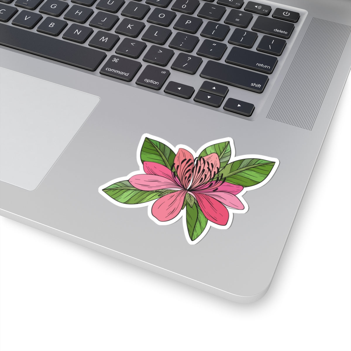 Kiss-Cut Vinyl Decals - Pink flower