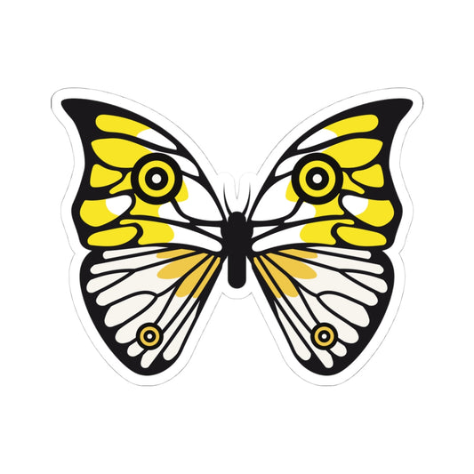 Kiss-Cut Stickers - Yellow Butterfly Printify