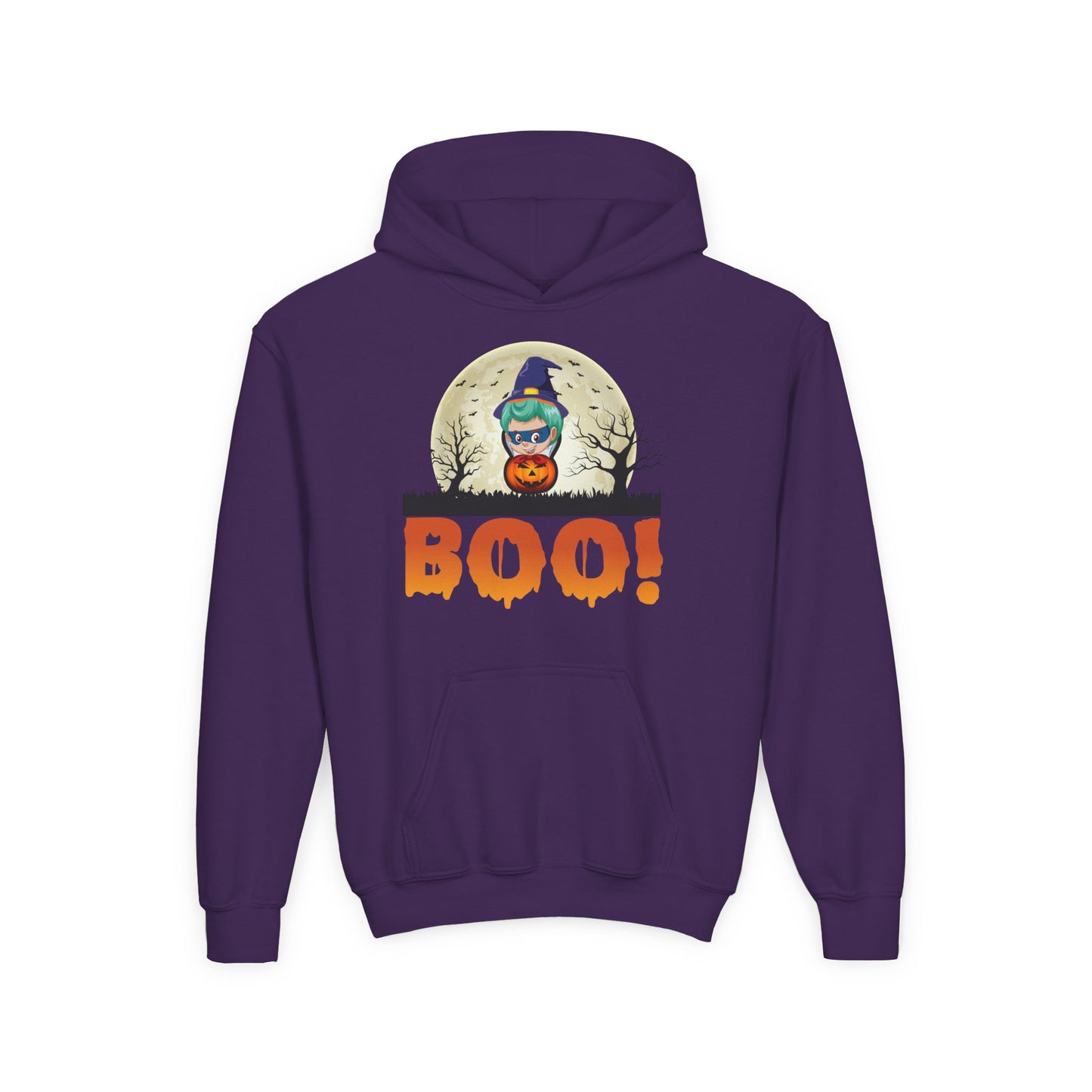 Youth Heavy Blend Hooded Sweatshirt - Boo