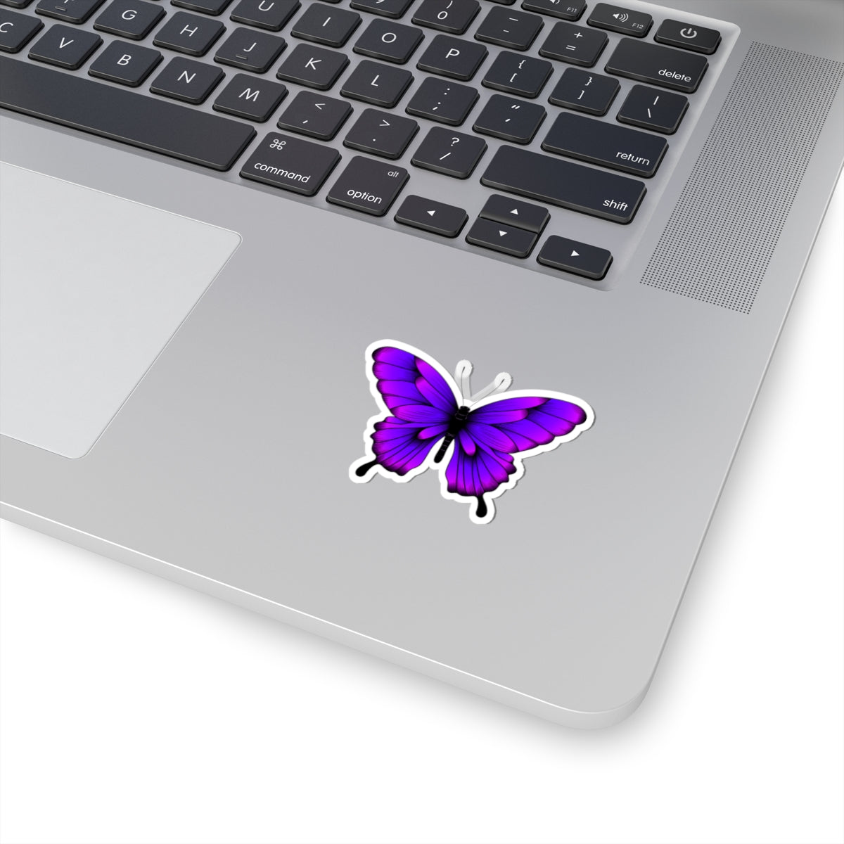 Kiss-Cut Vinyl Decals - Tropical purple butterfly