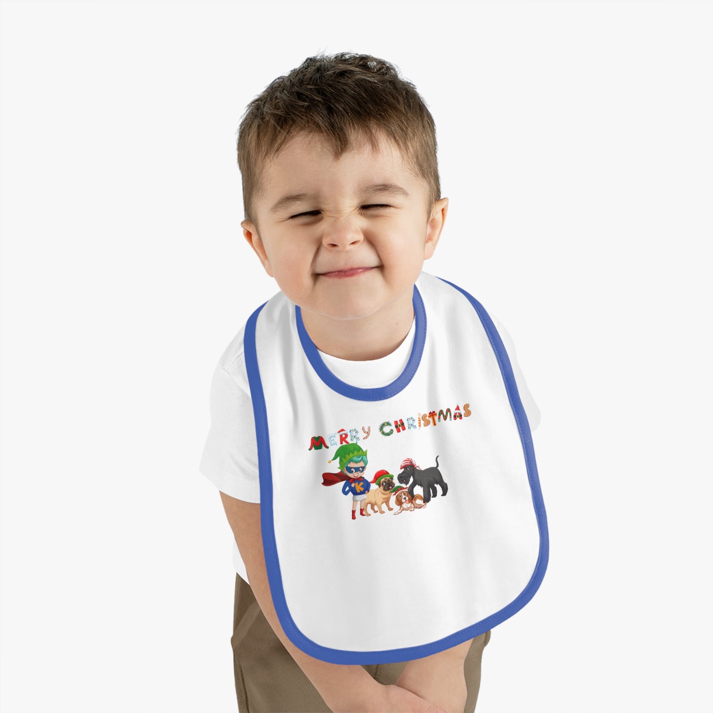 Baby Bib - Super kiddo woith pet friends