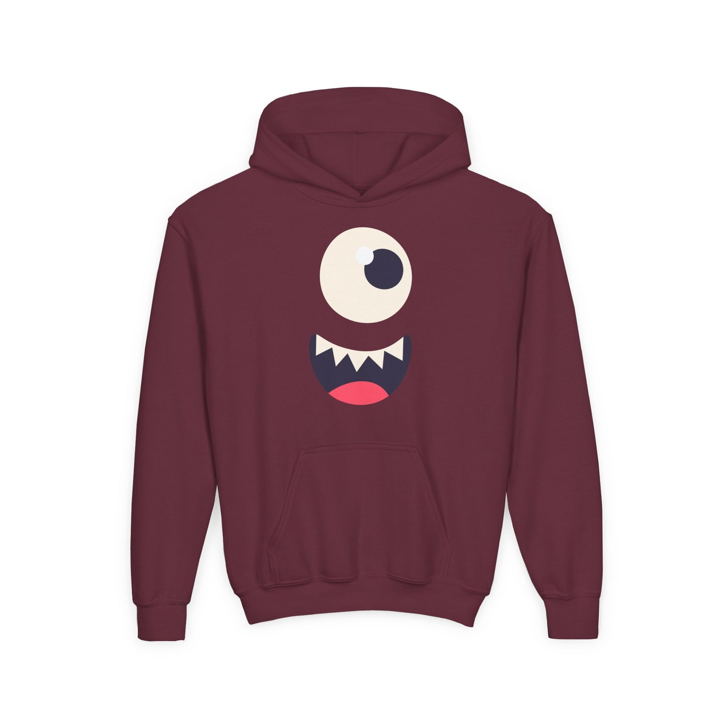 Youth Heavy Blend Hooded Sweatshirt - Monsters face