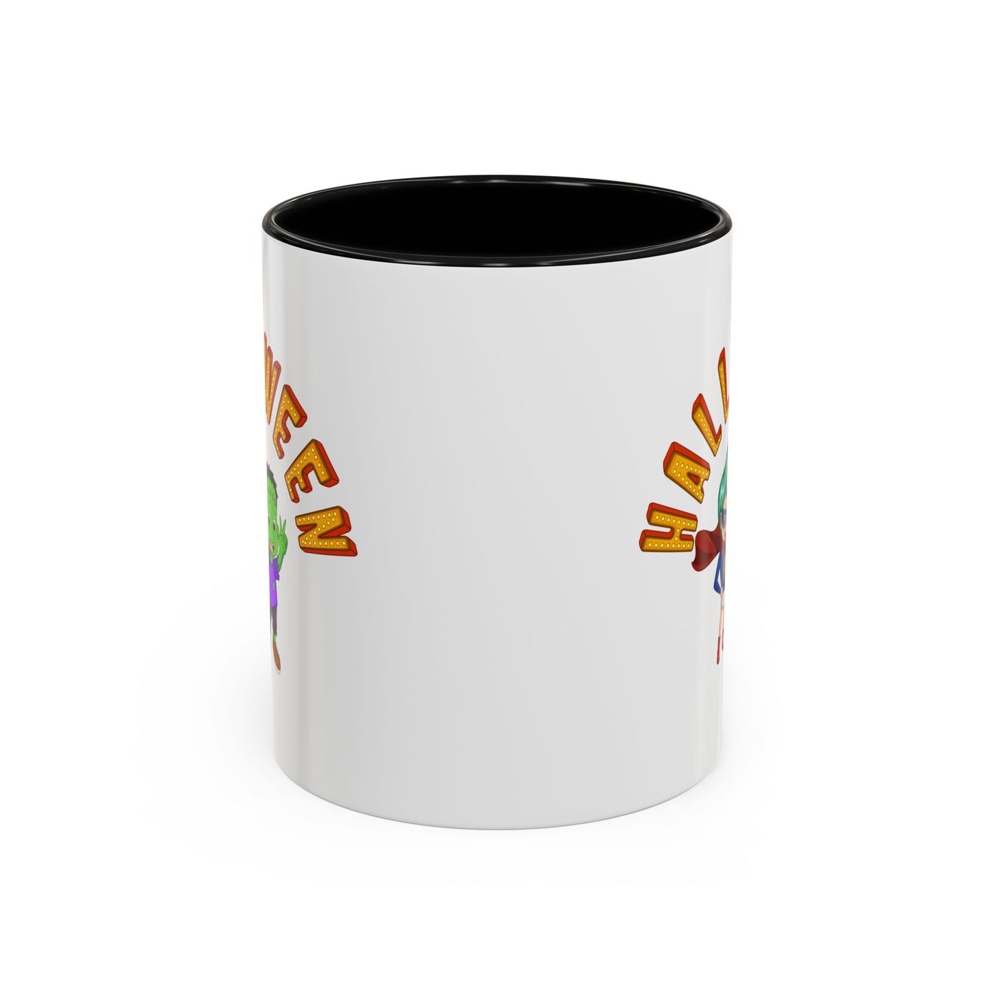 Accent Coffee Mug - Holloween with super kiddo