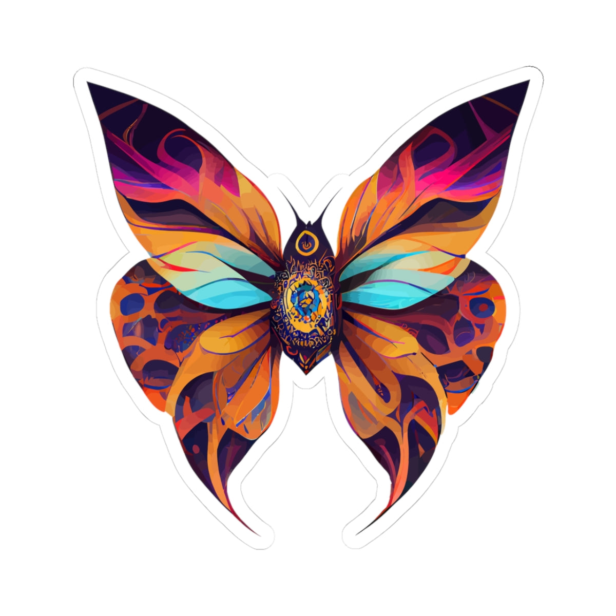 Kiss-Cut Vinyl Decals - beautiful butterfly