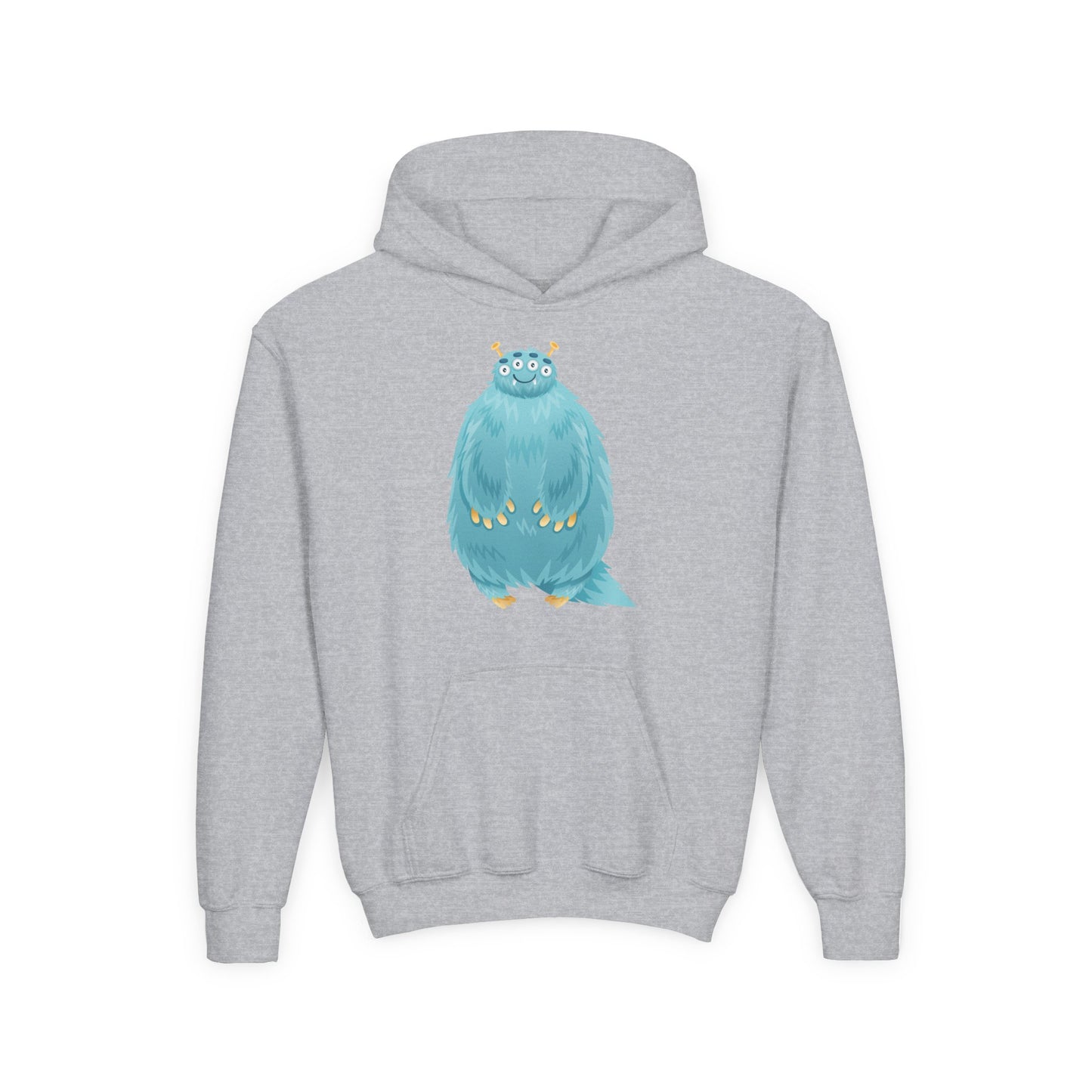 Youth Heavy Blend Hooded Sweatshirt - Blue monster