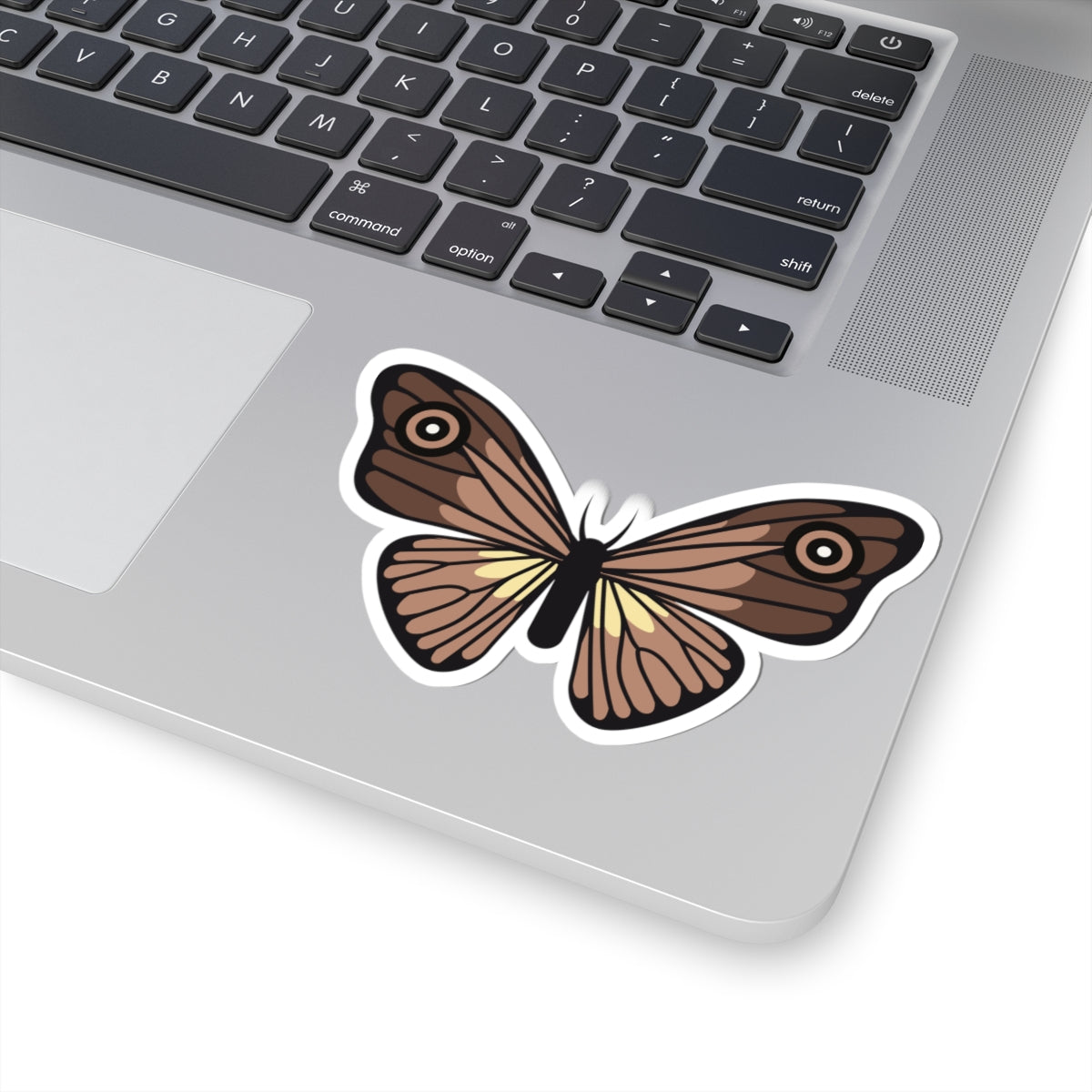 Kiss-Cut Stickers - Brown butterfly