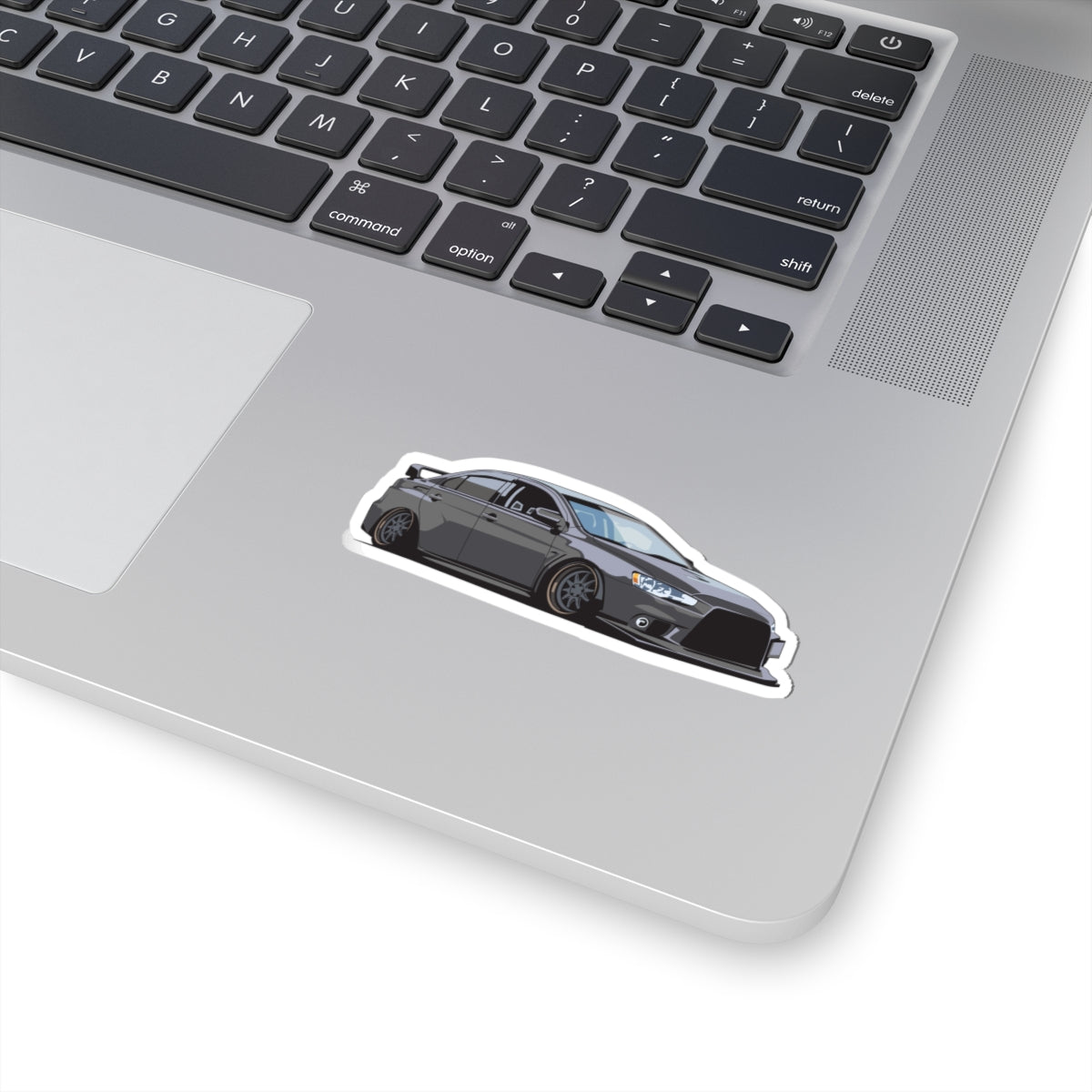 Kiss-Cut Stickers - Dark Gray sports car