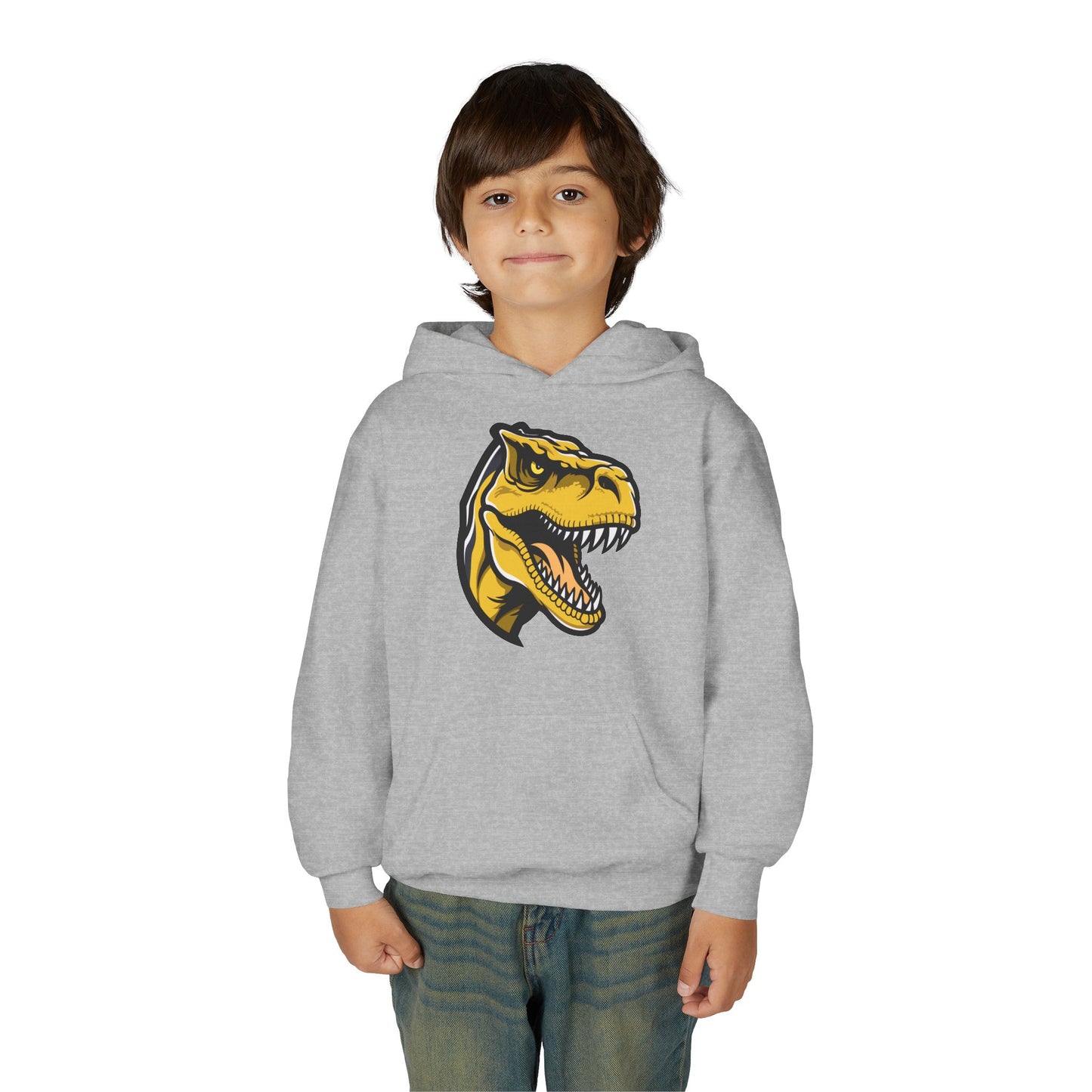 Youth Heavy Blend Hooded Sweatshirt - Tyrannosaurus rex