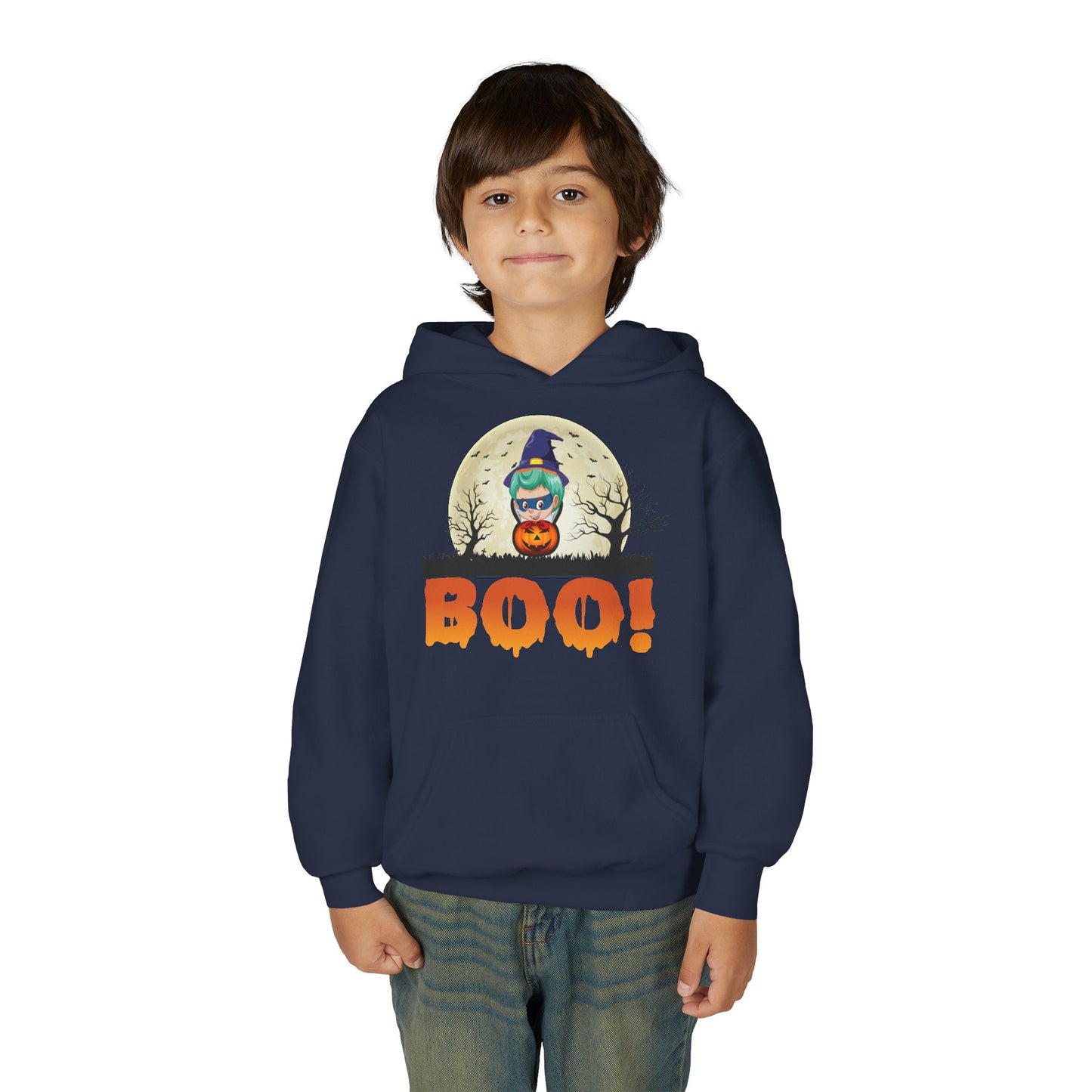 Youth Heavy Blend Hooded Sweatshirt - Boo