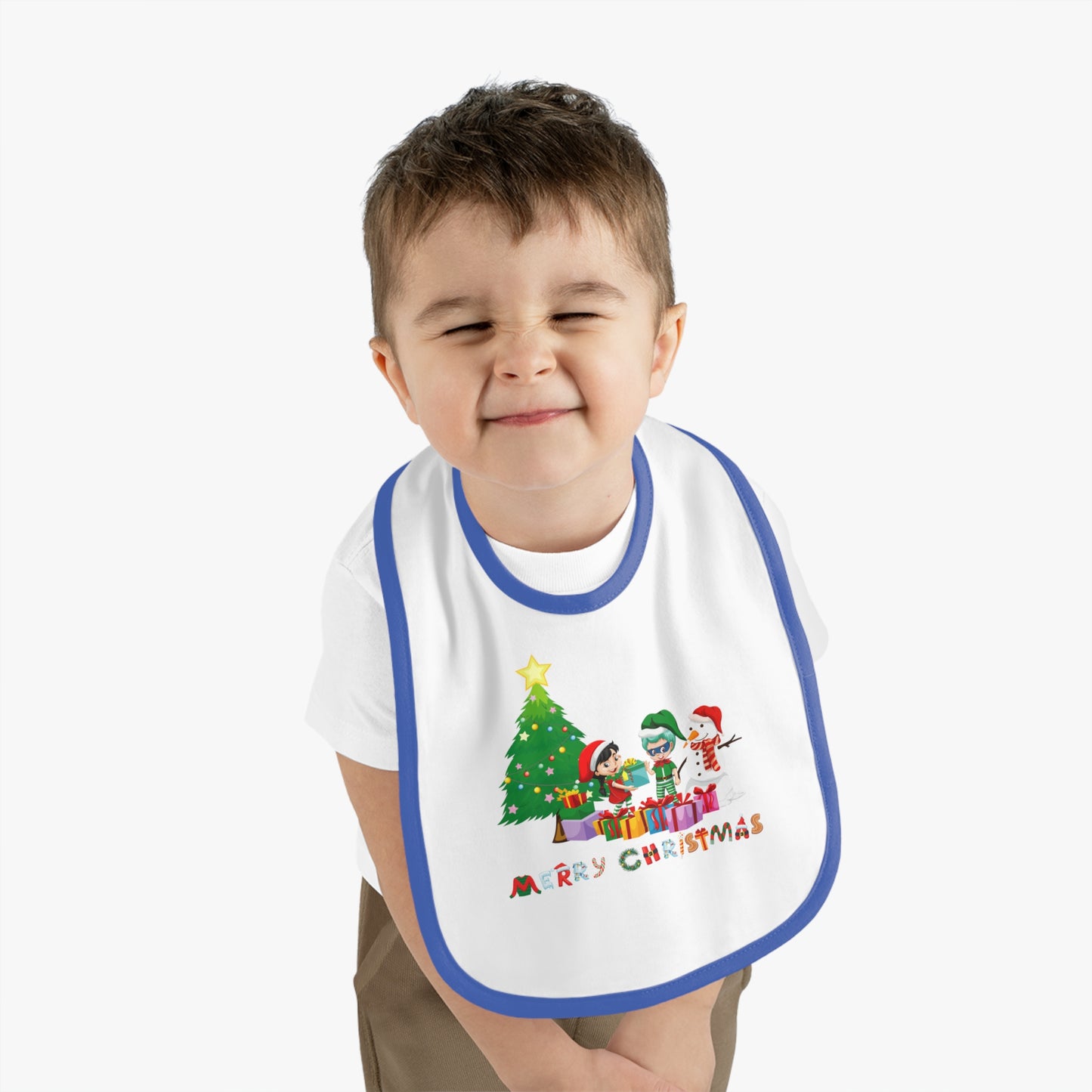 Baby Bib - Super kiddo preparing gifts
