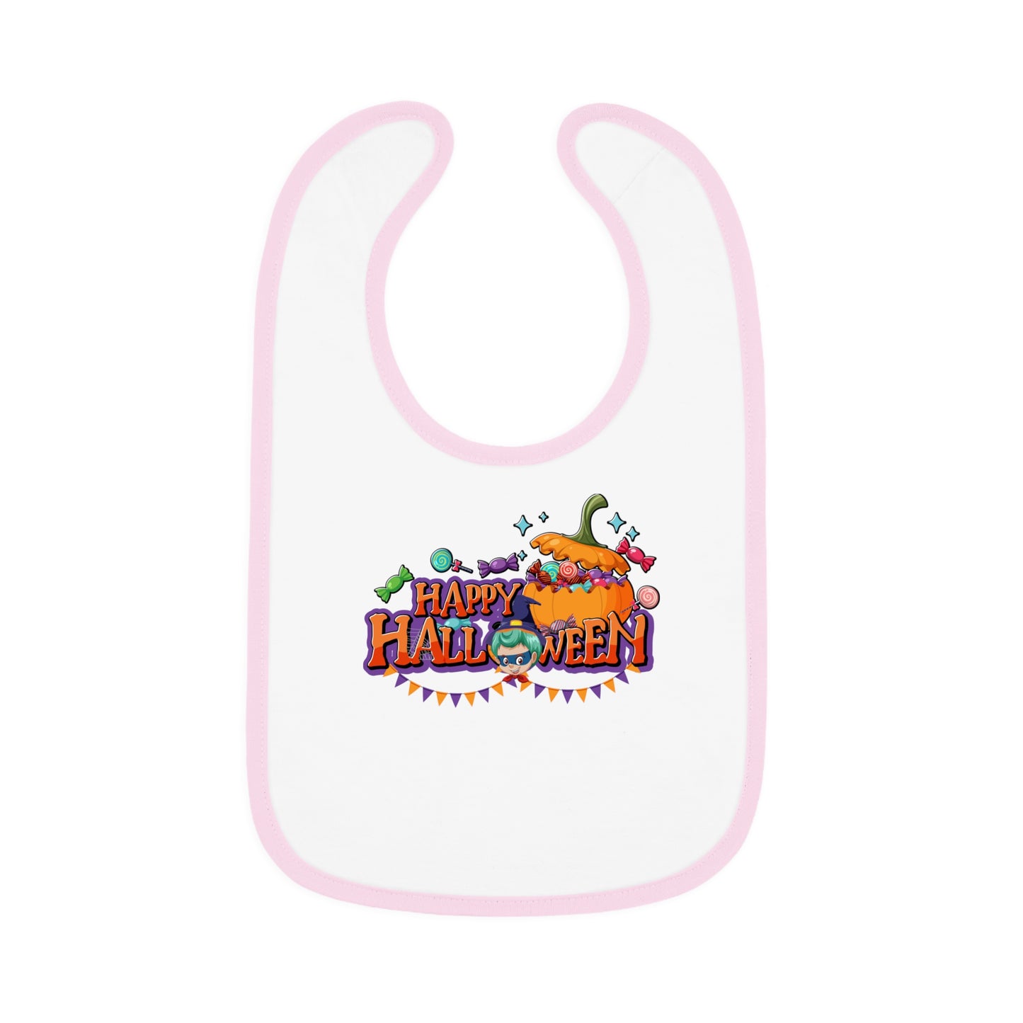 Baby Bib - Happy halloween banner