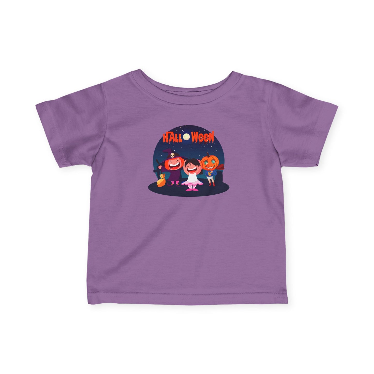 Infant Fine Jersey Tee - Super kiddo wearing pumpkin