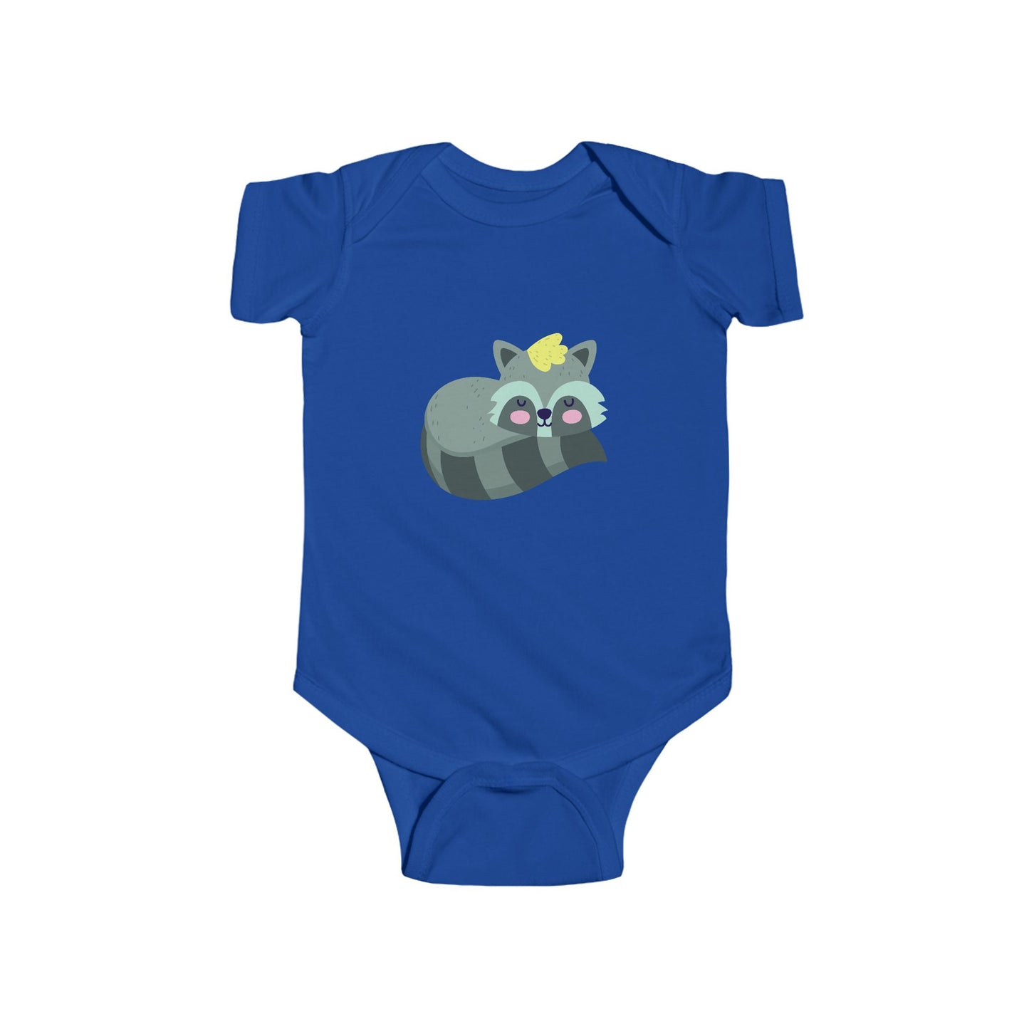 Infant Fine Jersey Bodysuit - Sleeping racoon