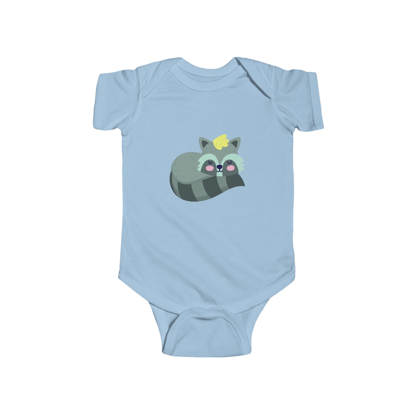 Infant Fine Jersey Bodysuit - Sleeping racoon
