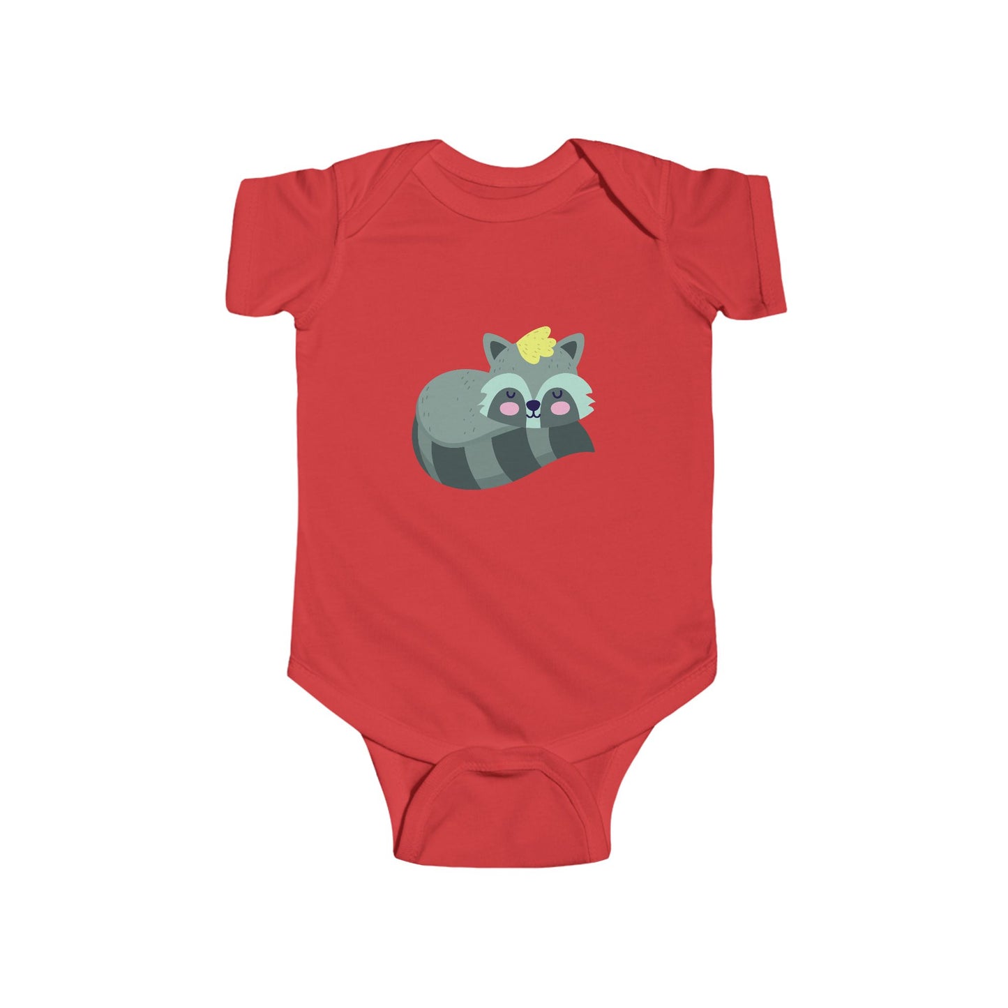 Infant Fine Jersey Bodysuit - Sleeping racoon