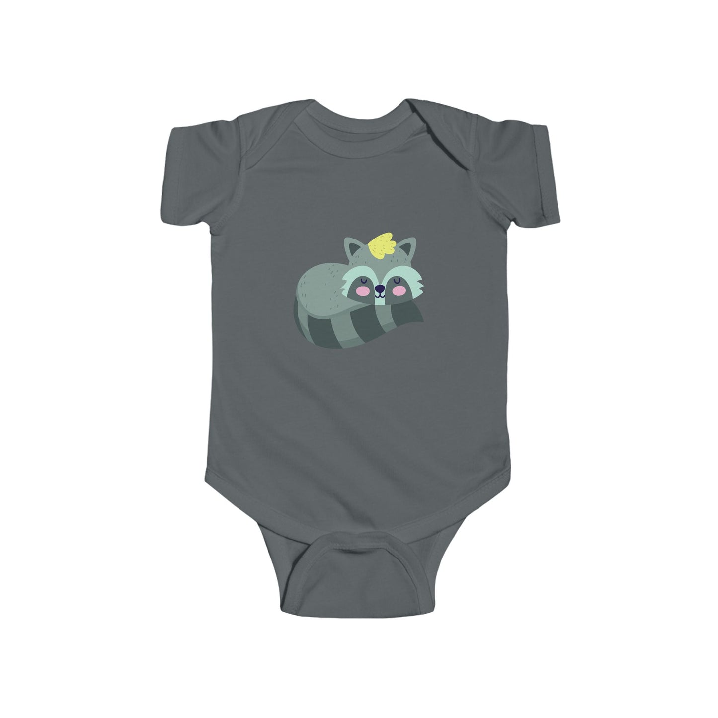 Infant Fine Jersey Bodysuit - Sleeping racoon