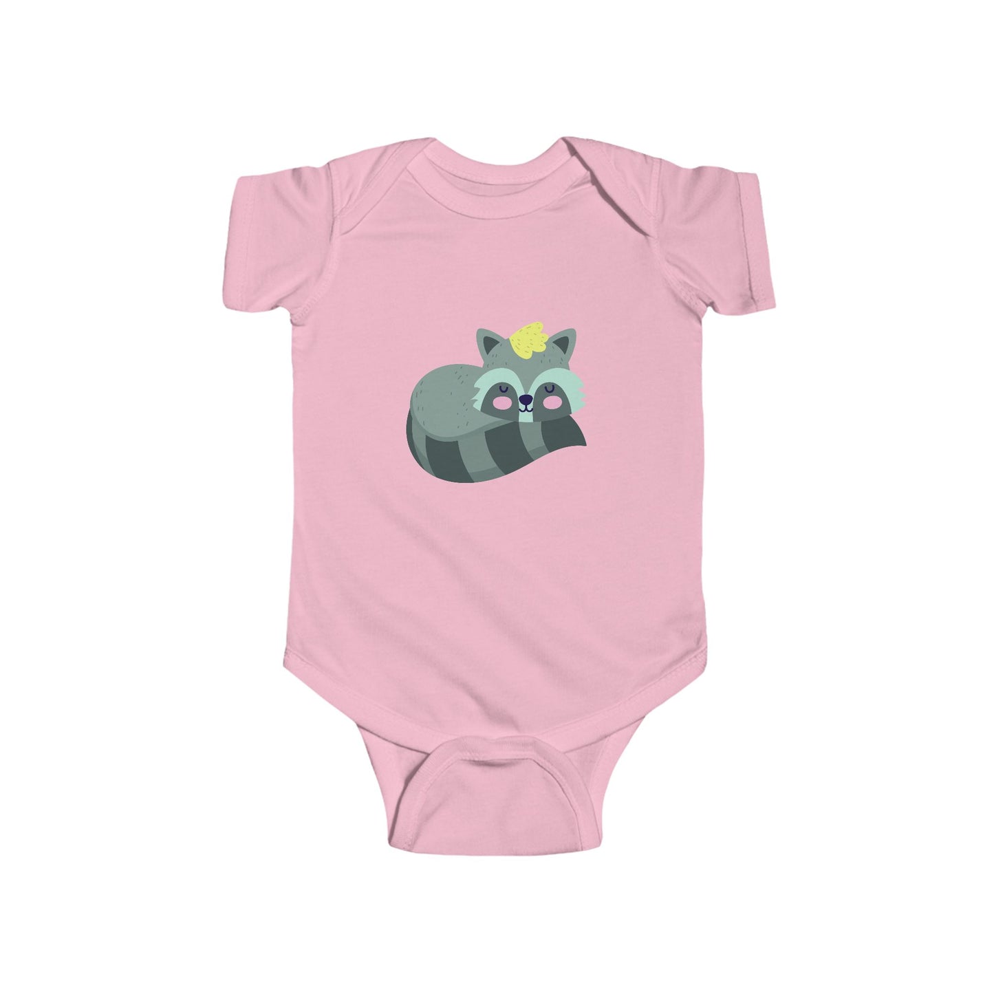 Infant Fine Jersey Bodysuit - Sleeping racoon