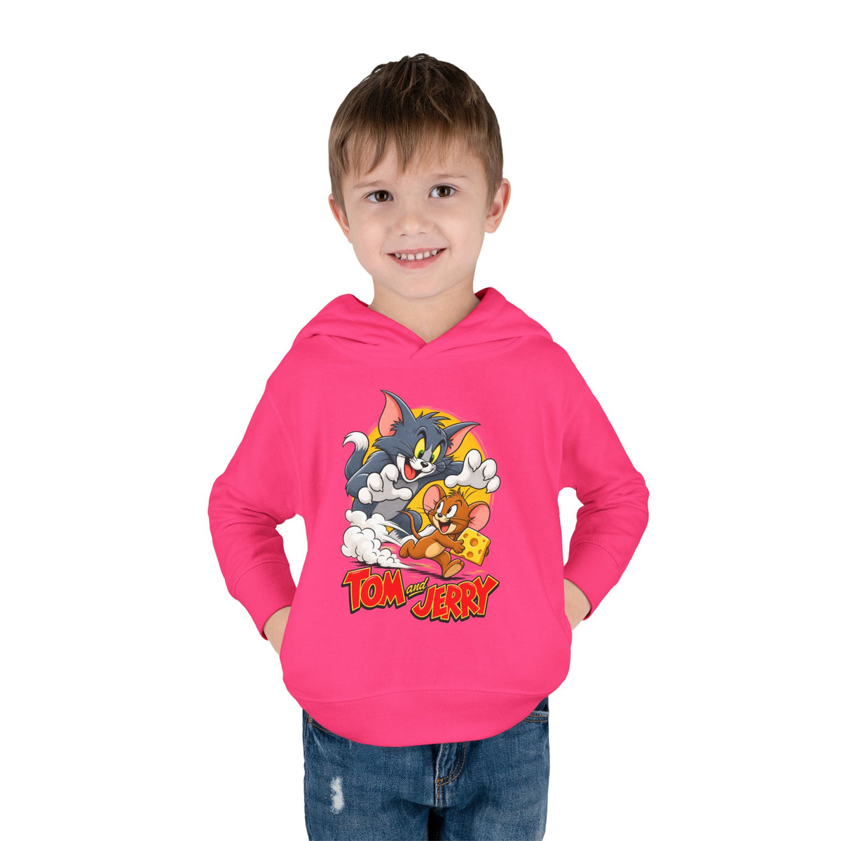 Toddler Hoodie — Tom and Jerry Cheese Chase