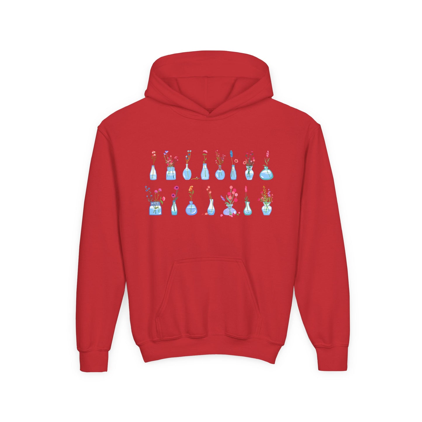 Youth Heavy Blend Hooded Sweatshirt - Set of flower vase