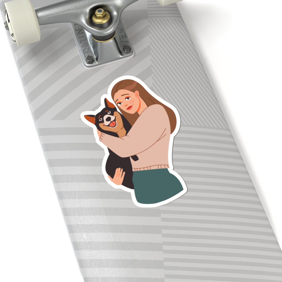 Kiss-Cut Vinyl Decals - Siberian husky and mom