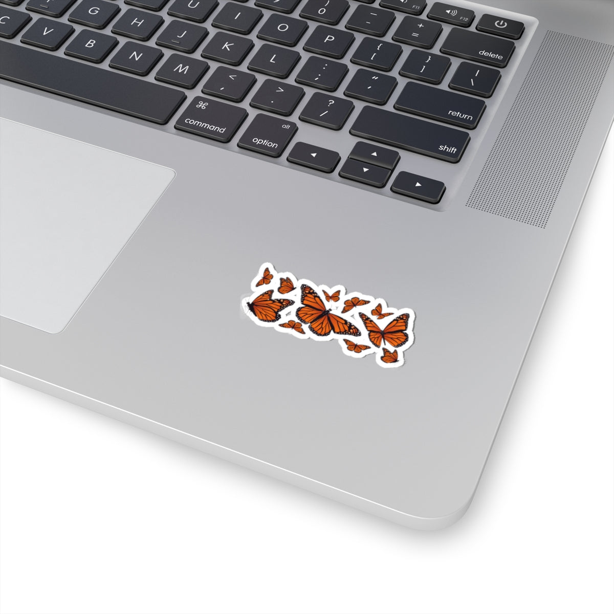 Kiss-Cut Vinyl Decals - Set of orange monarch butterfly