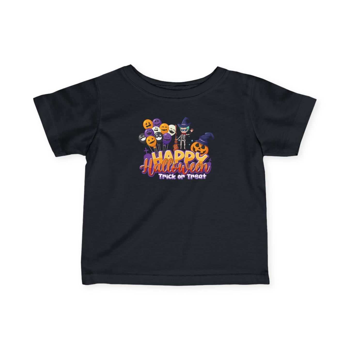 Infant Fine Jersey Tee - Happy halloween trick or treat