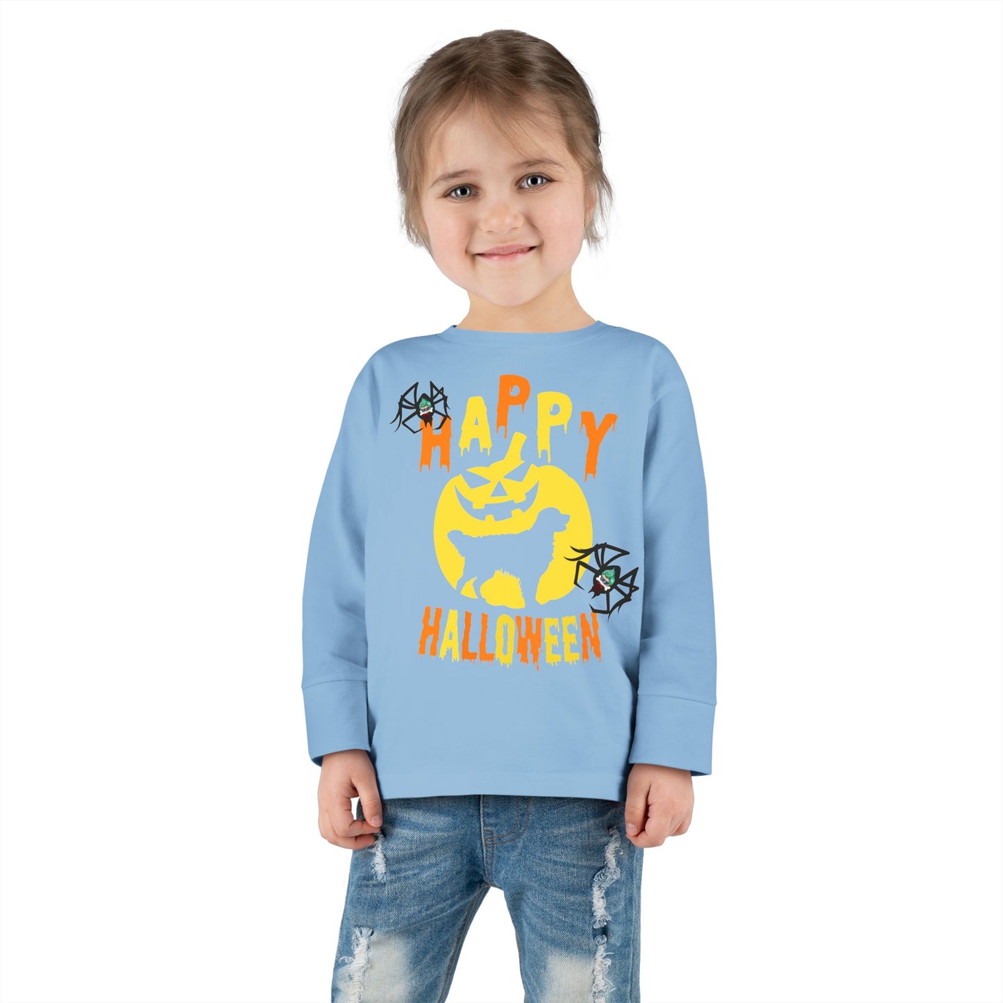 Toddler Long Sleeve Tee - Happy holloween