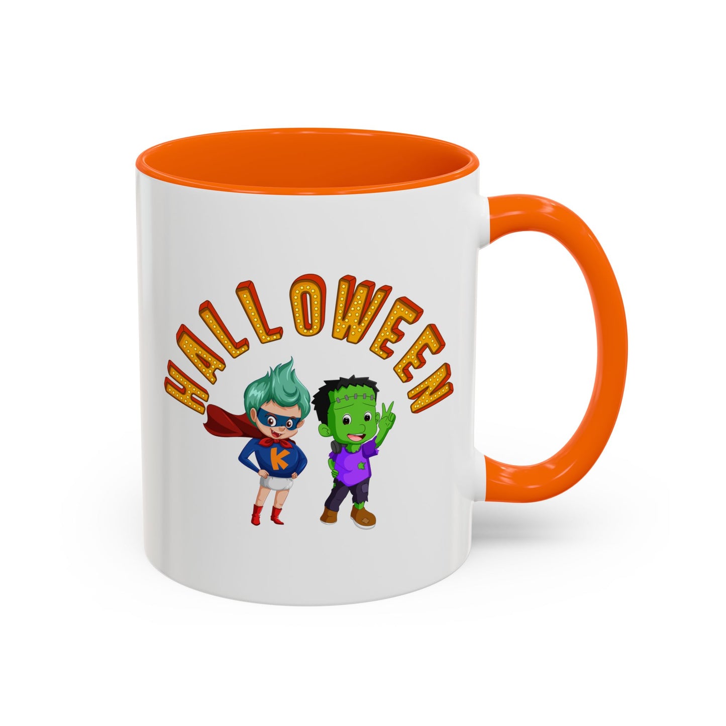 Accent Coffee Mug - Holloween with super kiddo