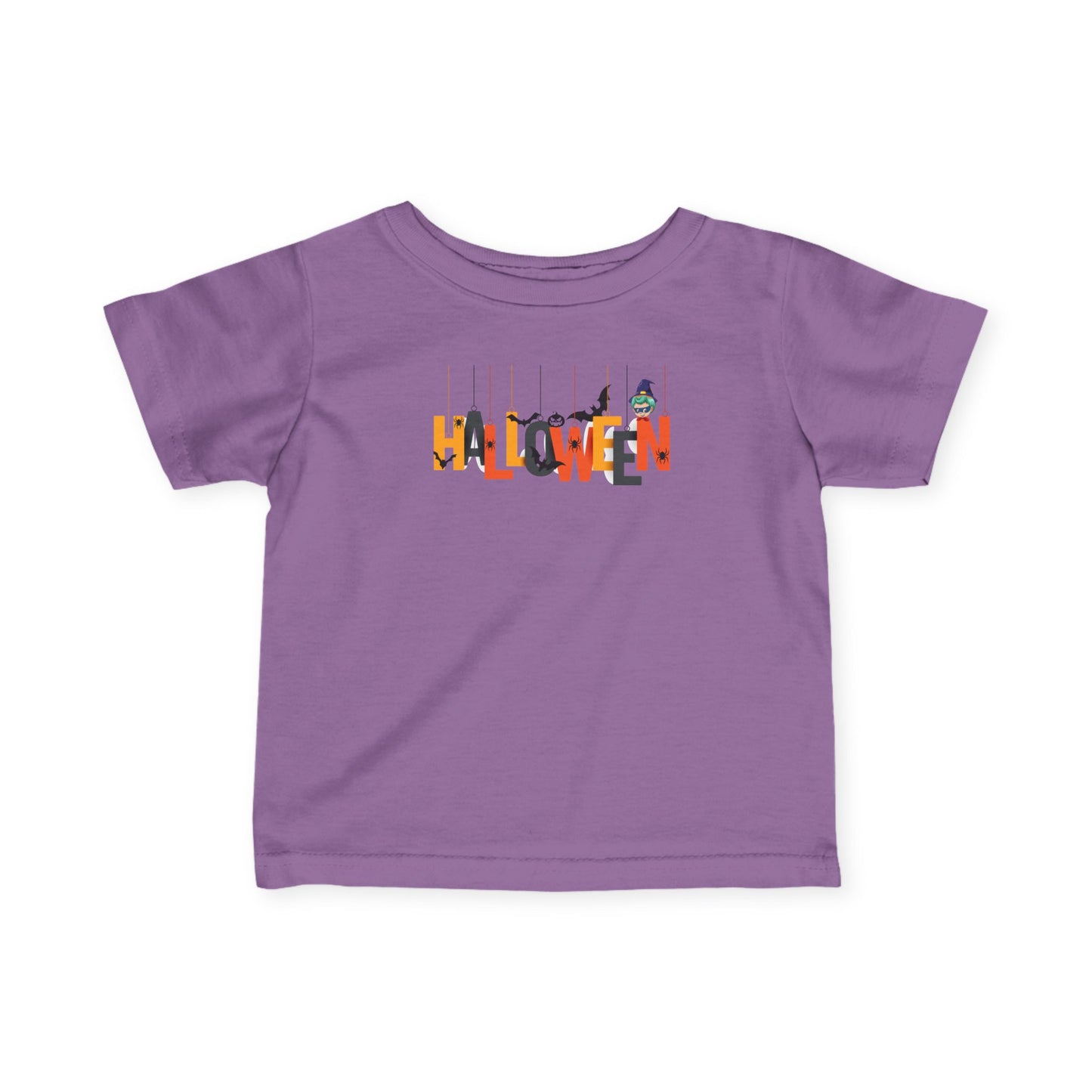 Infant Fine Jersey Tee - Holloween hanging letters