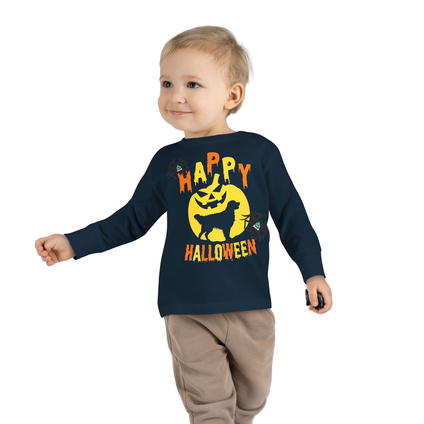Toddler Long Sleeve Tee - Happy holloween