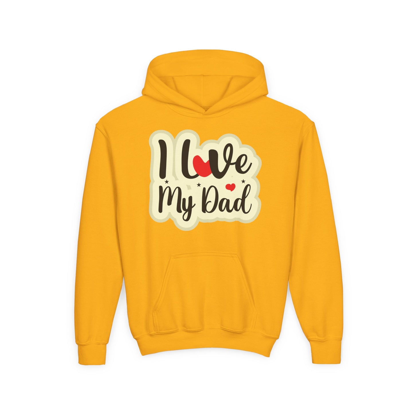 Youth Heavy Blend Hooded Sweatshirt - i love my dad