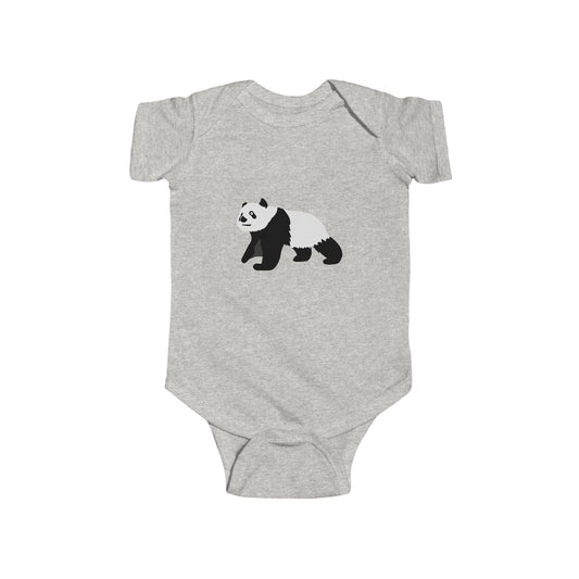 Baby Curious Panda Bodysuit - Infant Onesie Printify