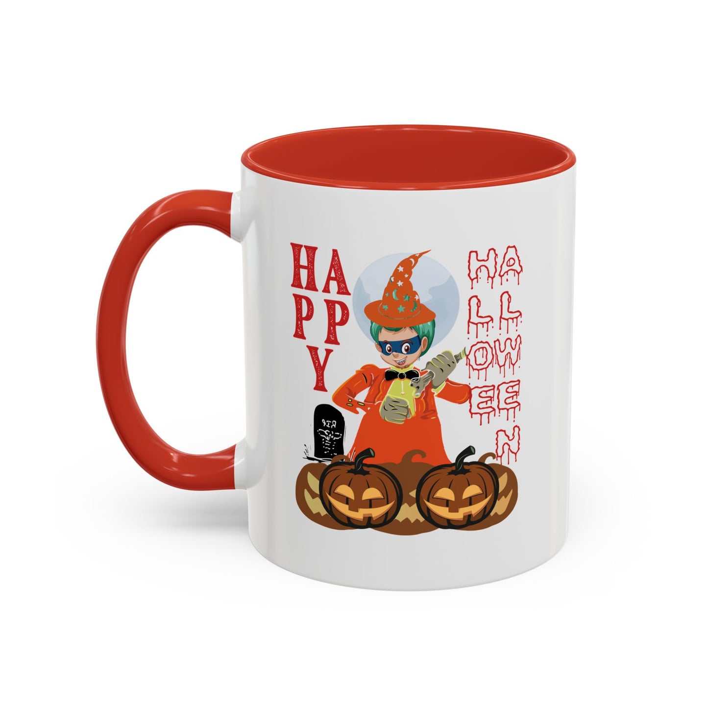 Accent Coffee Mug - Holloween design by super kiddo