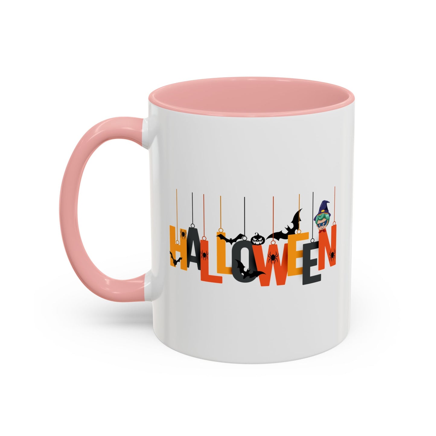 Accent Coffee Mug - Holloween hanging letters