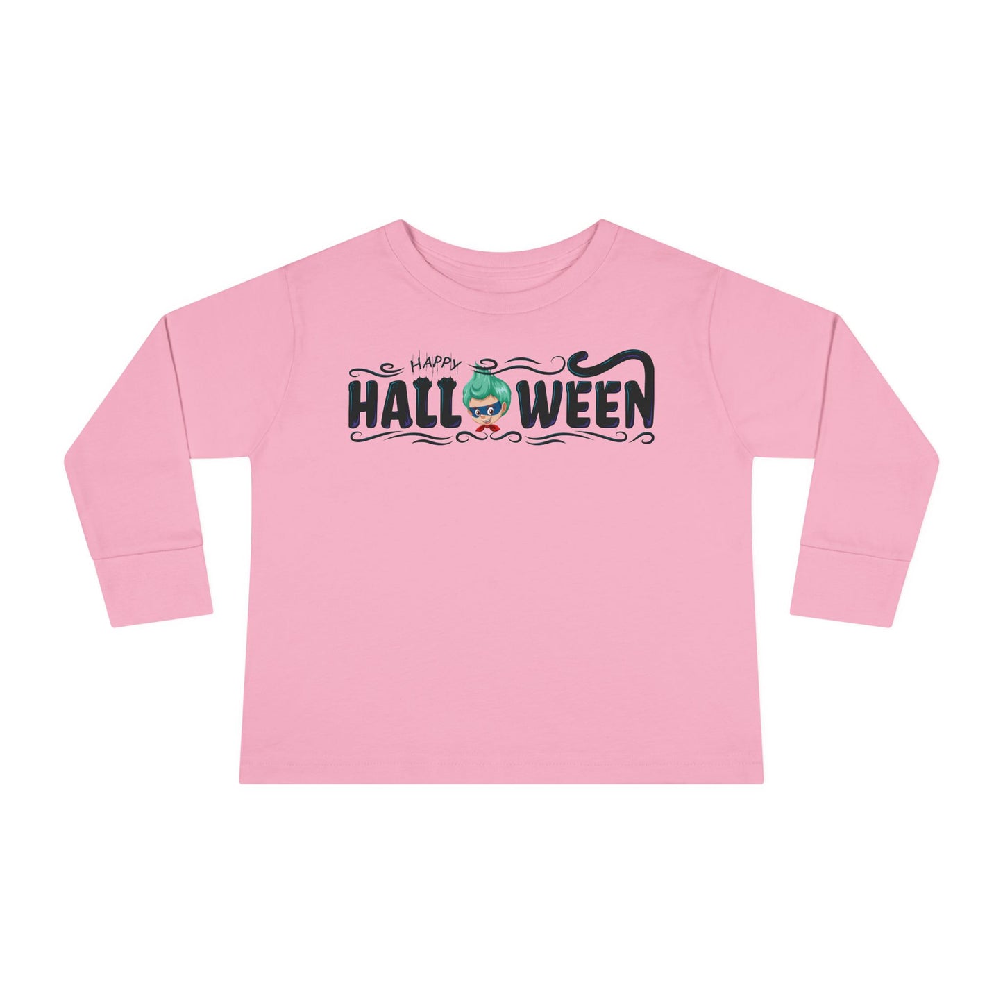 Toddler Long Sleeve Tee - Happy halloween by super kiddo