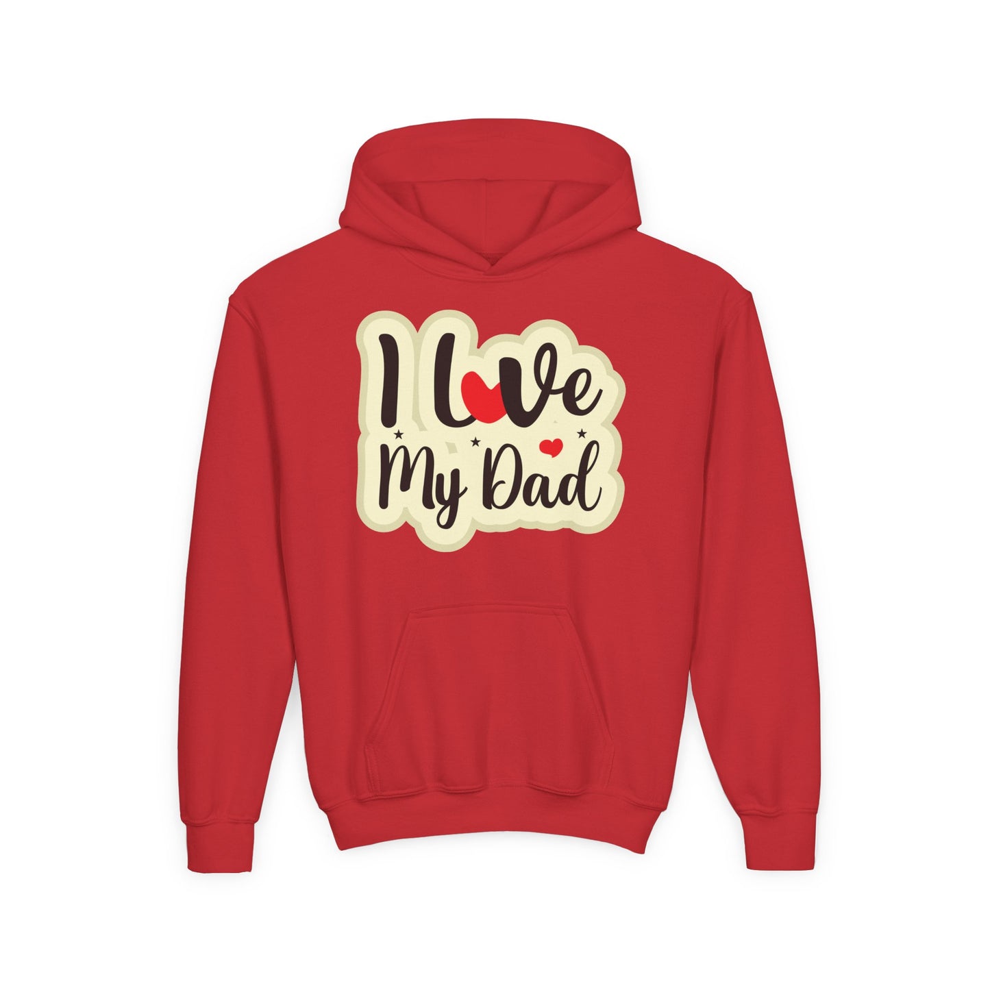 Youth Heavy Blend Hooded Sweatshirt - i love my dad