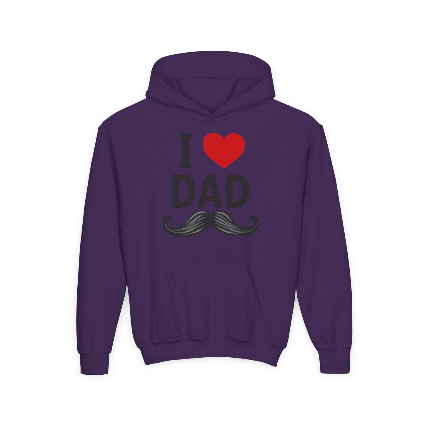Youth Heavy Blend Hooded Sweatshirt - I love dad