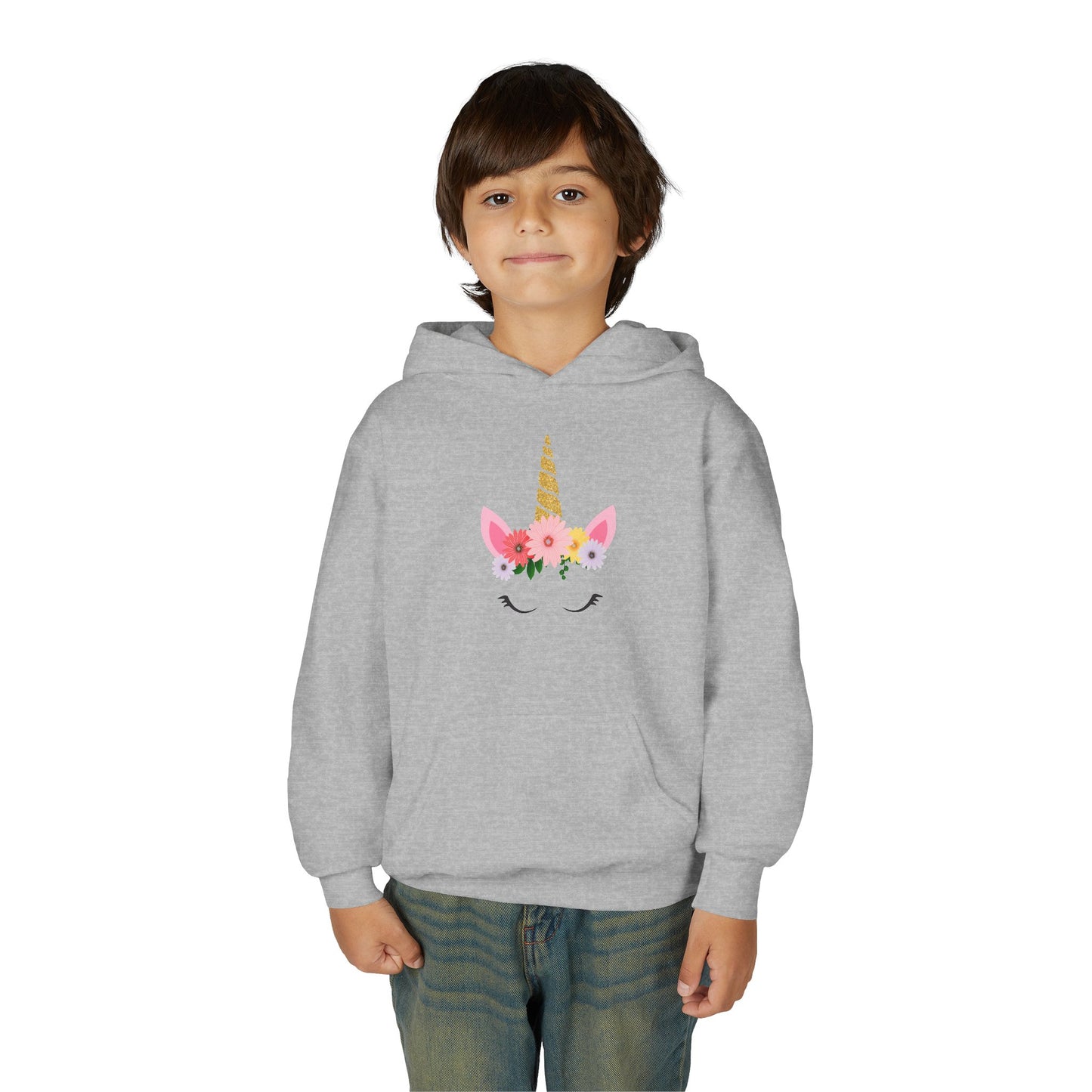 Youth Heavy Blend Hooded Sweatshirt - Unicorn
