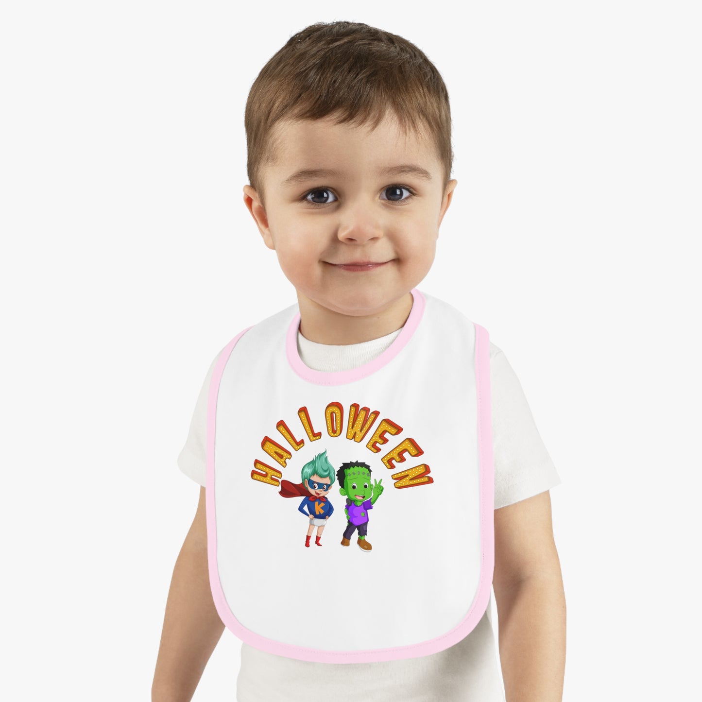 Baby Bib - Holloween with super kiddo